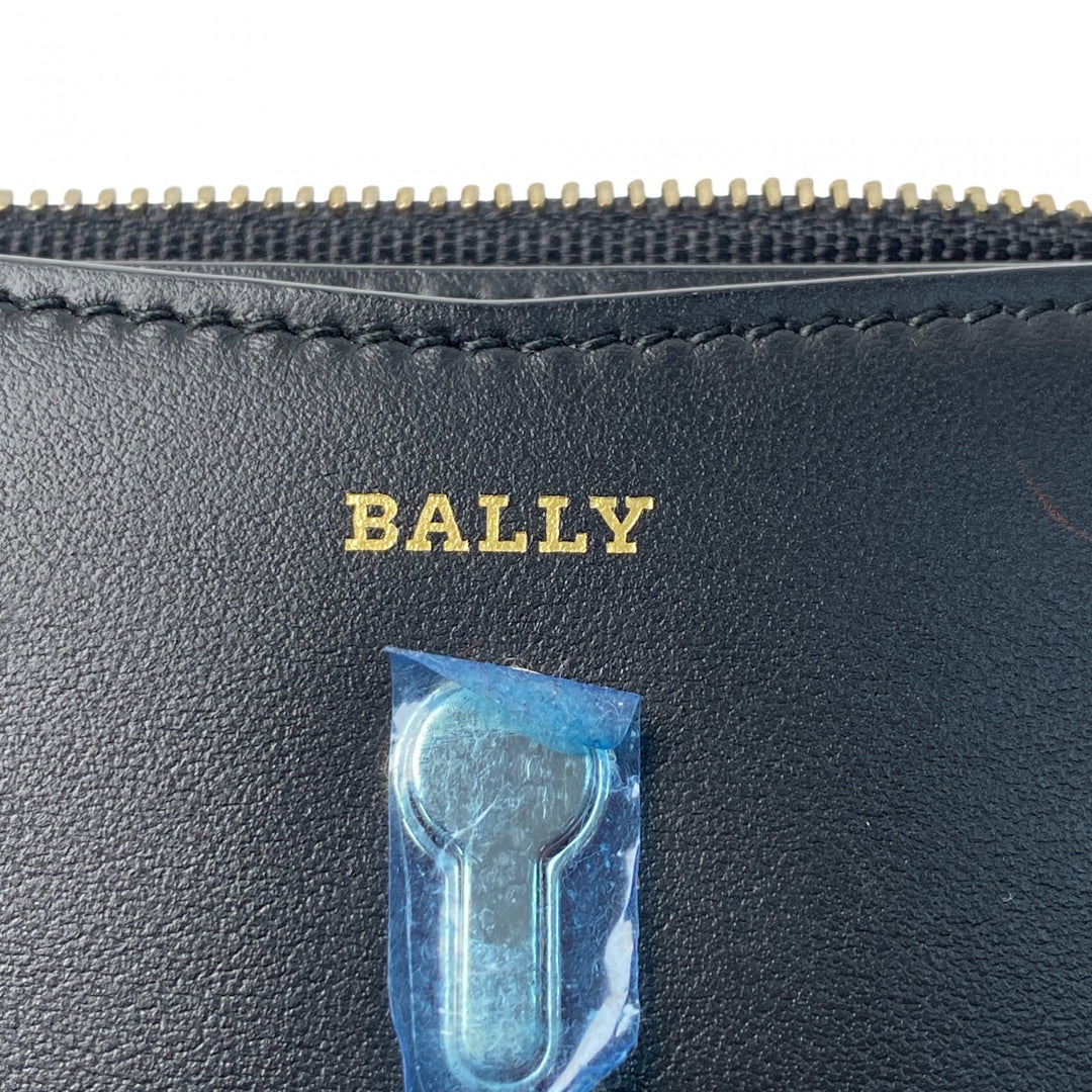 バリー BALLY レディース 二つ折り財布 コンパクトウォレット レザー ブラック
