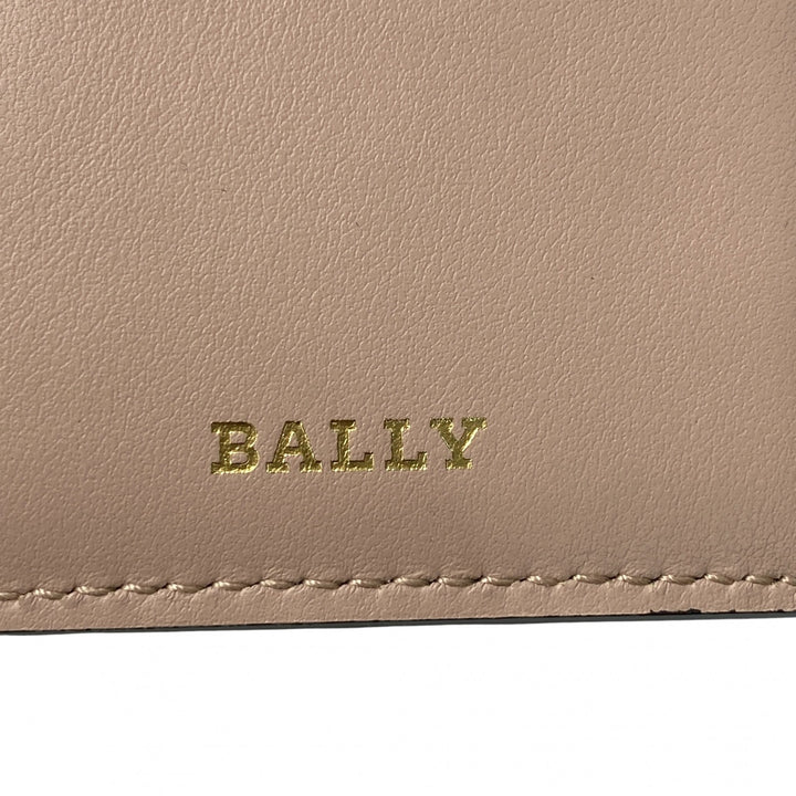 バリー BALLY レディース 二つ折り財布 コンパクトウォレット レザー ブラック