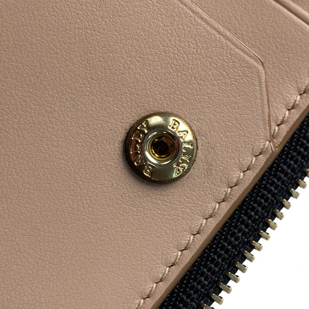 バリー BALLY レディース 二つ折り財布 コンパクトウォレット レザー ブラック