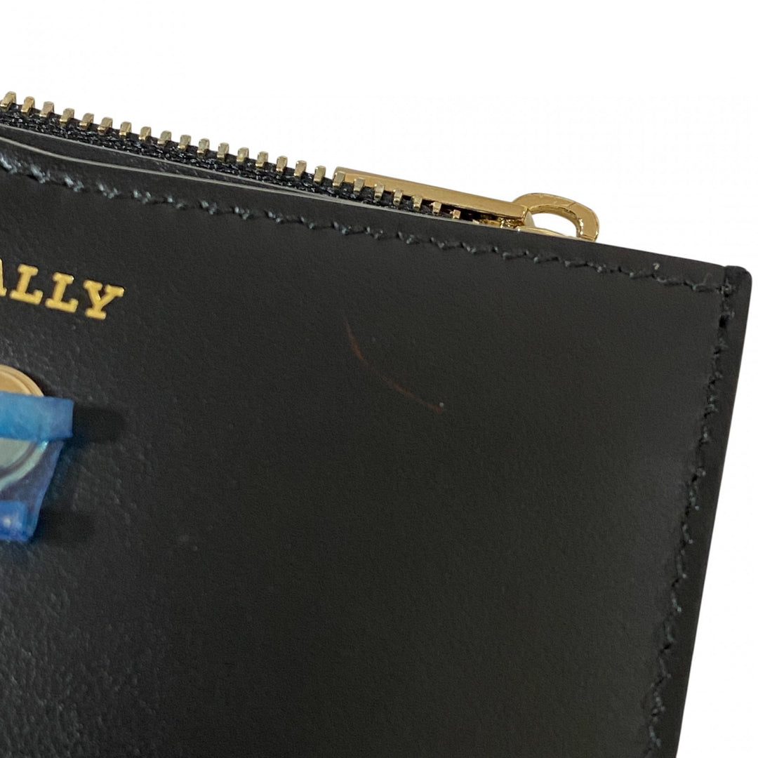 バリー BALLY レディース 二つ折り財布 コンパクトウォレット レザー ブラック