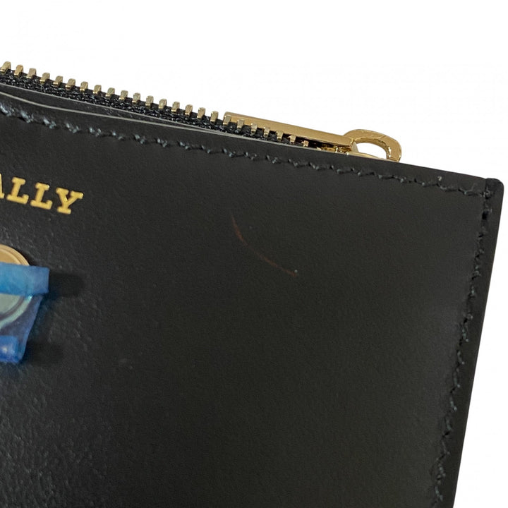 バリー BALLY レディース 二つ折り財布 コンパクトウォレット レザー ブラック