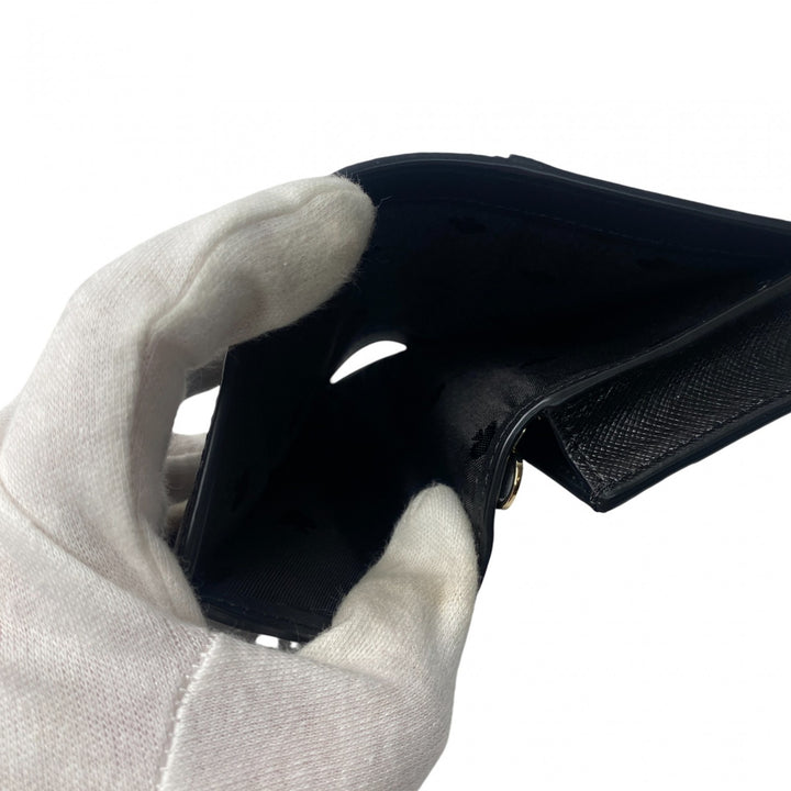 美品 ケイトスペード kate spade レディース 二つ折り財布 チェーンショルダー 斜めがけ クロスボディ