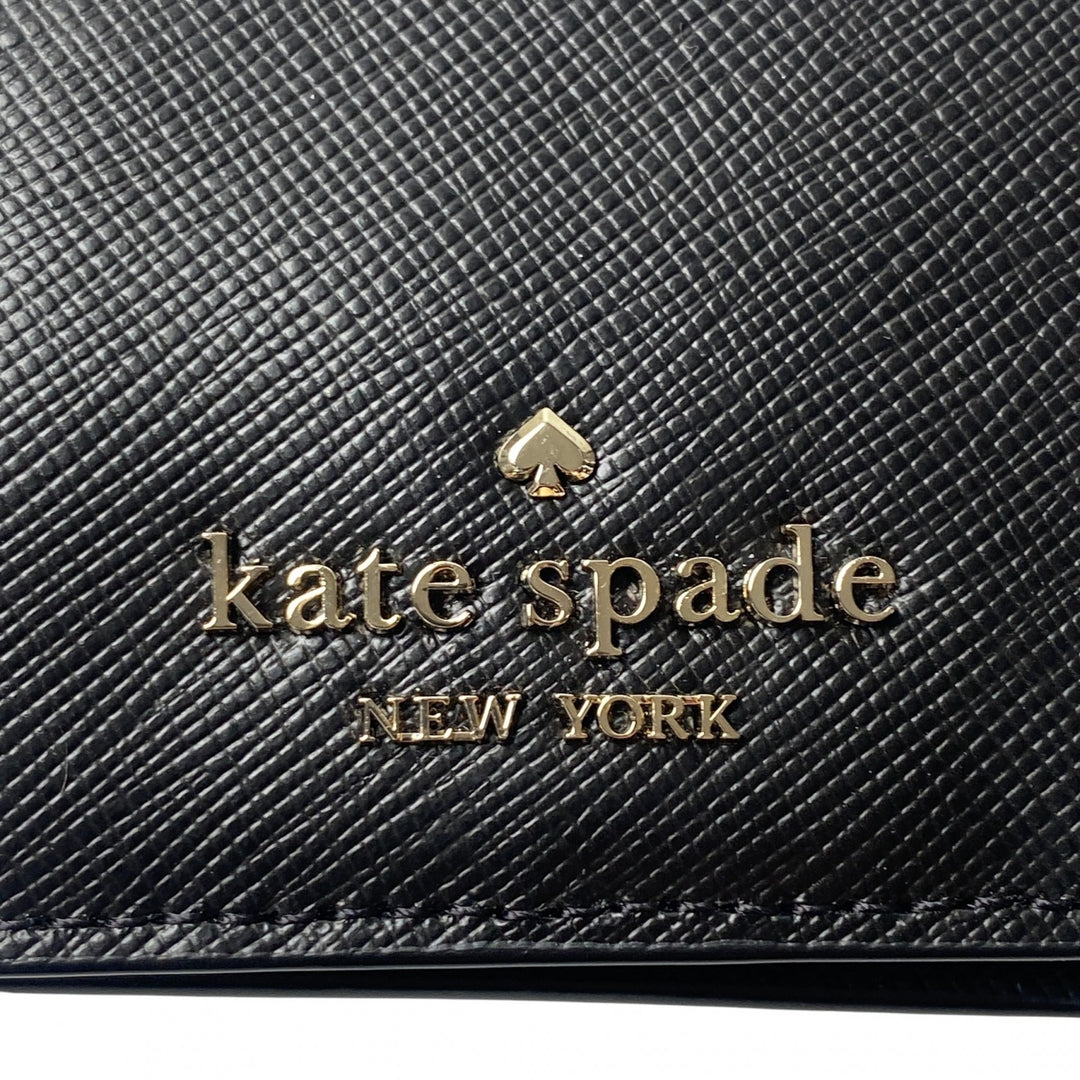 美品 ケイトスペード kate spade レディース 二つ折り財布 チェーンショルダー 斜めがけ クロスボディ