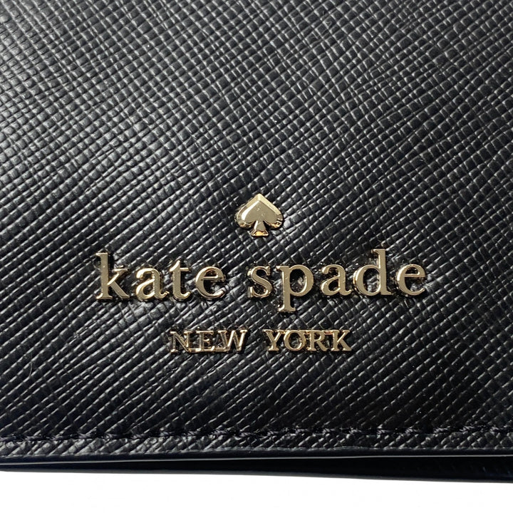 美品 ケイトスペード kate spade レディース 二つ折り財布 チェーンショルダー 斜めがけ クロスボディ