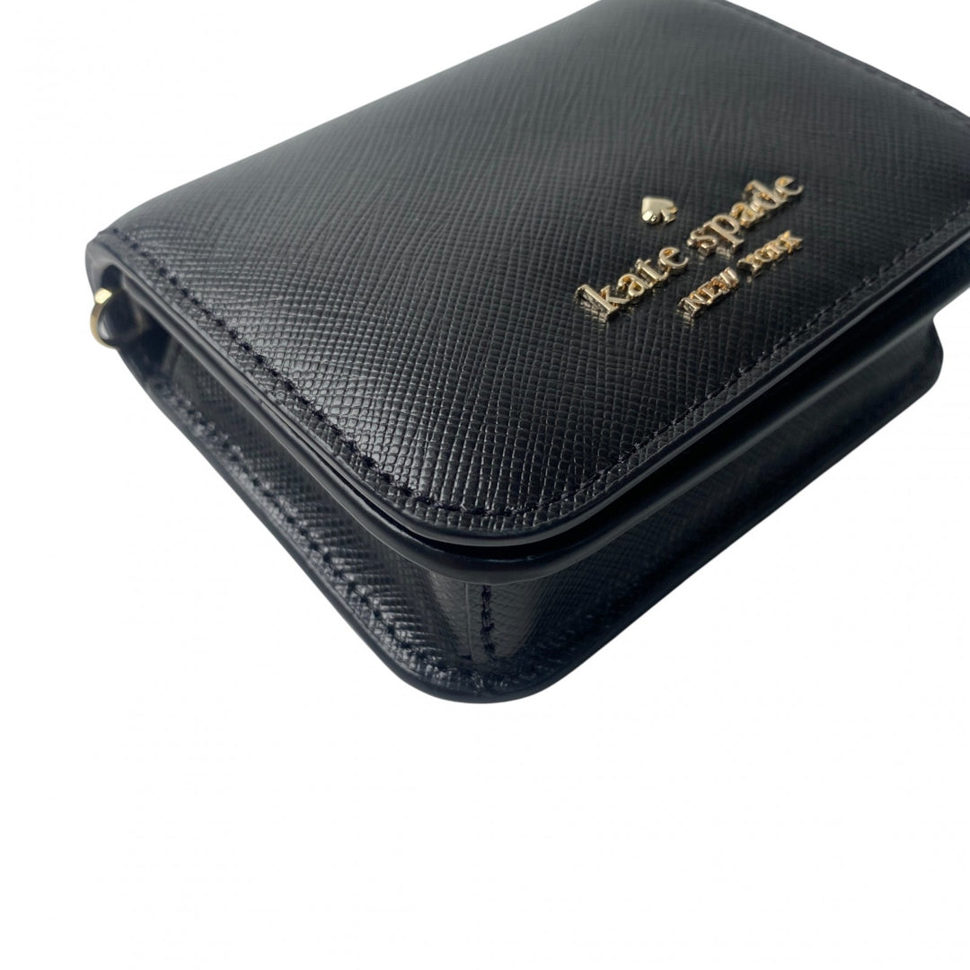 美品 ケイトスペード kate spade レディース 二つ折り財布 チェーンショルダー 斜めがけ クロスボディ