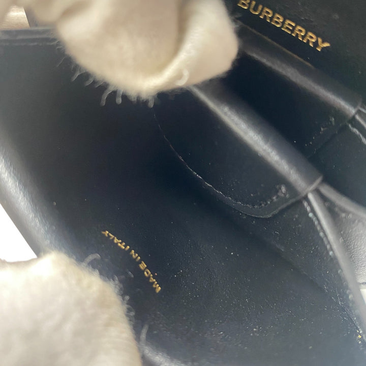 美品 バーバリー Burberry レディース 二つ折り財布 チェーンショルダー 斜めがけ クロスボディ