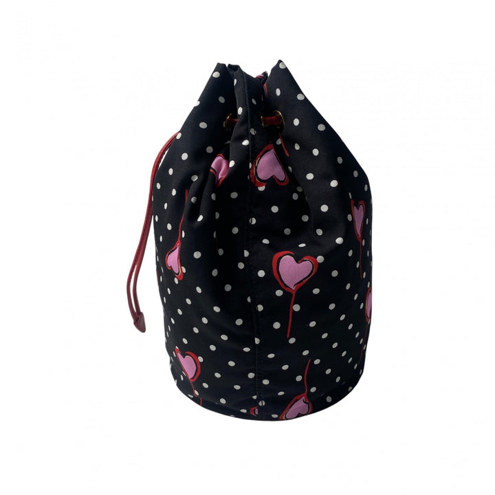 美品 ミュウミュウ MIUMIU レディース 巾着 ポーチ ハート