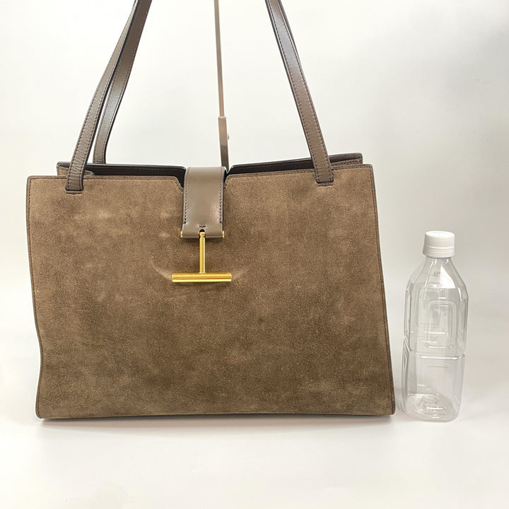 トムフォード TOM FORD レディース L1342T スエード トートバッグ T金具　A4収納
