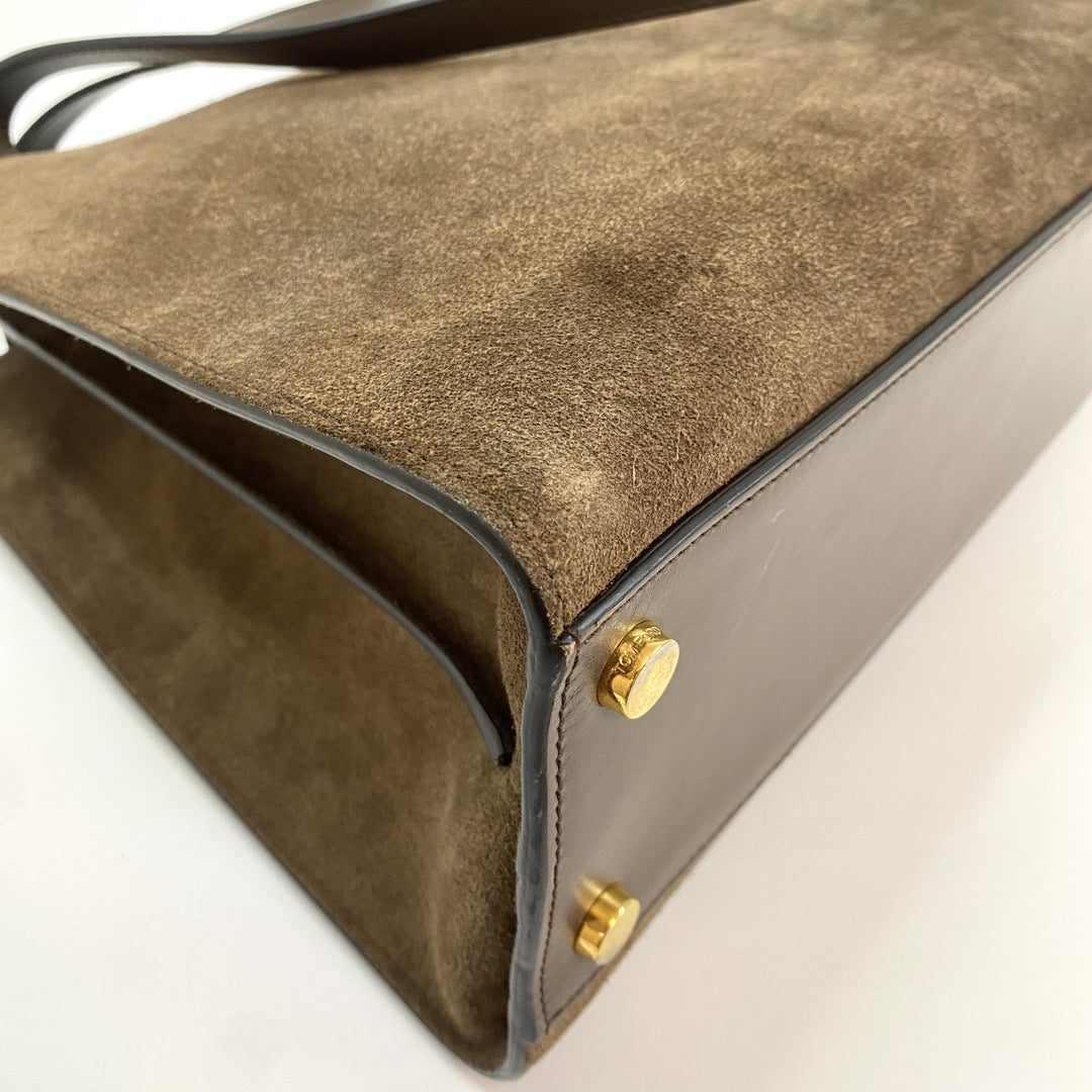 トムフォード TOM FORD レディース L1342T スエード トートバッグ T金具　A4収納