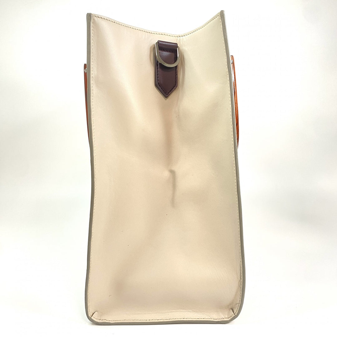 ドルチェアンドガッバーナ D&G メンズ 2way ショルダーバッグ トートバッグ　ウッド　レザー