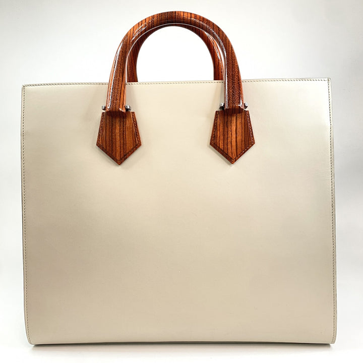 ドルチェアンドガッバーナ D&G メンズ 2way ショルダーバッグ トートバッグ　ウッド　レザー