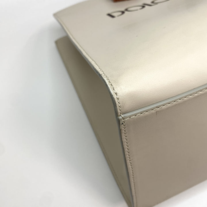 ドルチェアンドガッバーナ D&G メンズ 2way ショルダーバッグ トートバッグ　ウッド　レザー