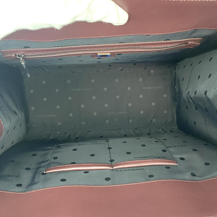 ドルチェアンドガッバーナ D&G メンズ 2way ショルダーバッグ トートバッグ　ウッド　レザー