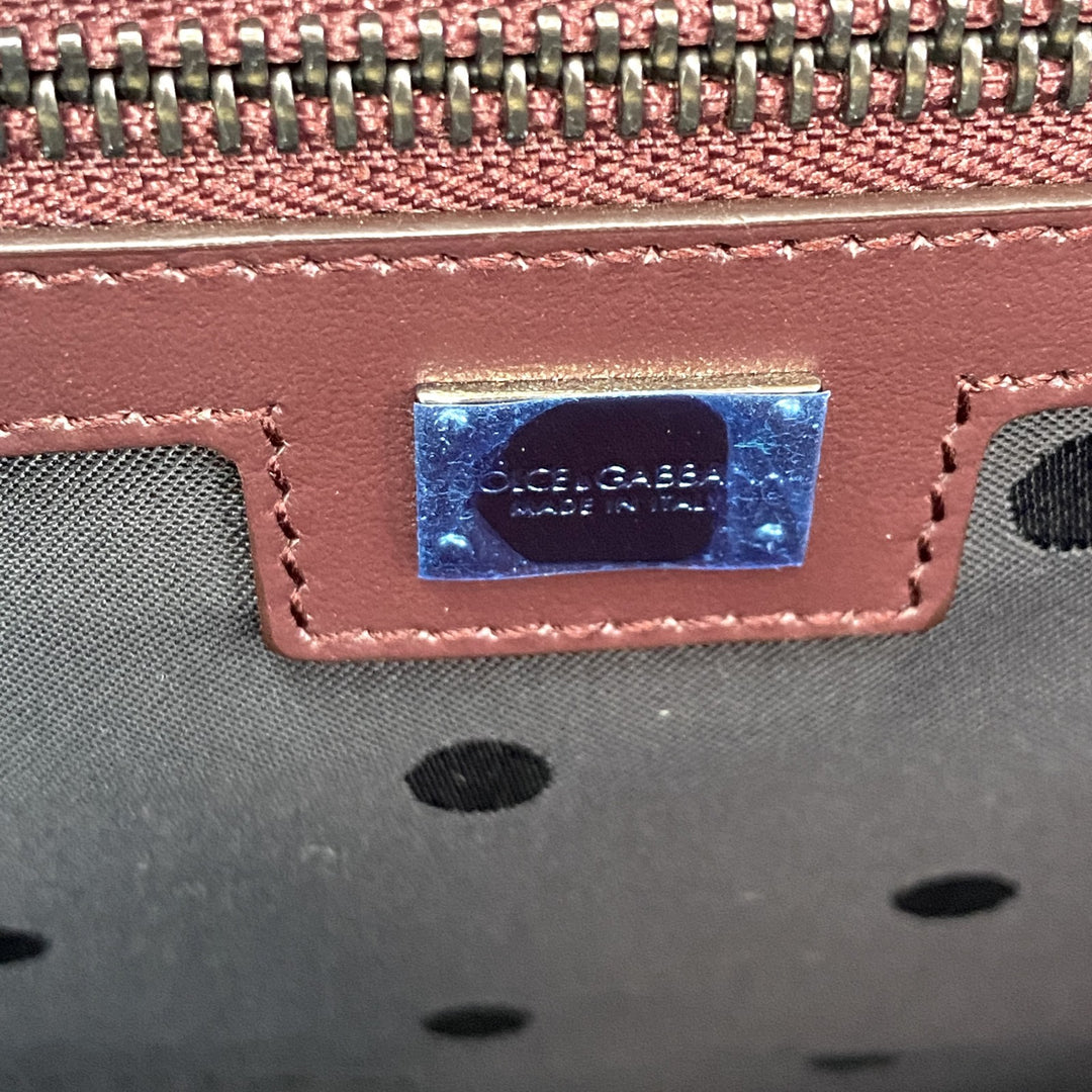 ドルチェアンドガッバーナ D&G メンズ 2way ショルダーバッグ トートバッグ　ウッド　レザー