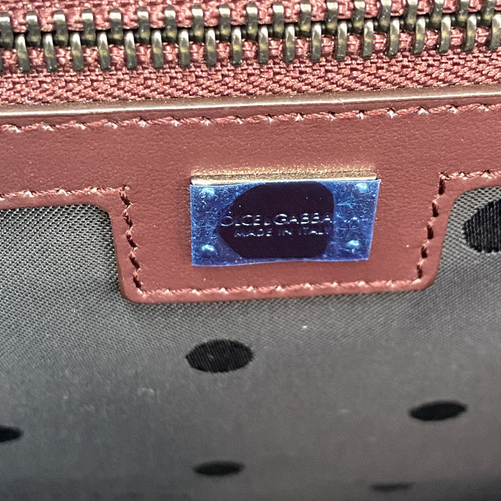 ドルチェアンドガッバーナ D&G メンズ 2way ショルダーバッグ トートバッグ　ウッド　レザー