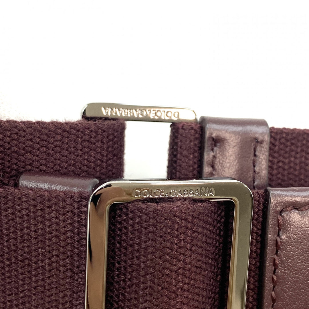 ドルチェアンドガッバーナ D&G メンズ 2way ショルダーバッグ トートバッグ　ウッド　レザー