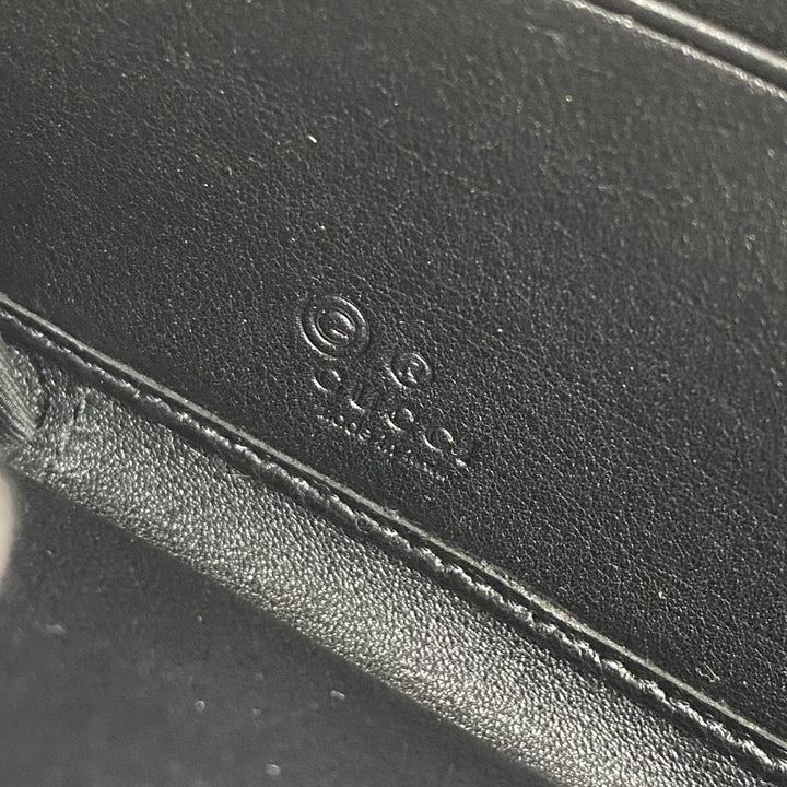 美品 グッチ GUCCI メンズ マイクログッチ ラウンドファスナー 長財布 449391