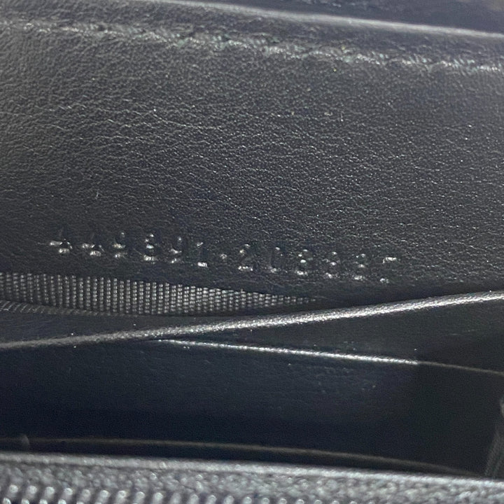 美品 グッチ GUCCI メンズ マイクログッチ ラウンドファスナー 長財布 449391
