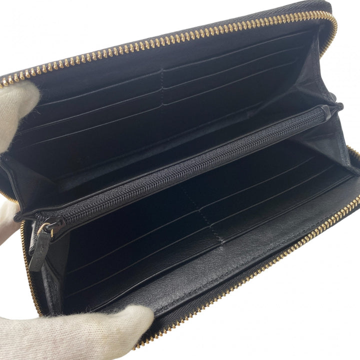 美品 グッチ GUCCI メンズ マイクログッチ ラウンドファスナー 長財布 449391