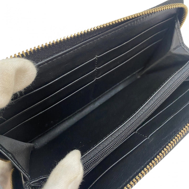 美品 グッチ GUCCI メンズ マイクログッチ ラウンドファスナー 長財布 449391