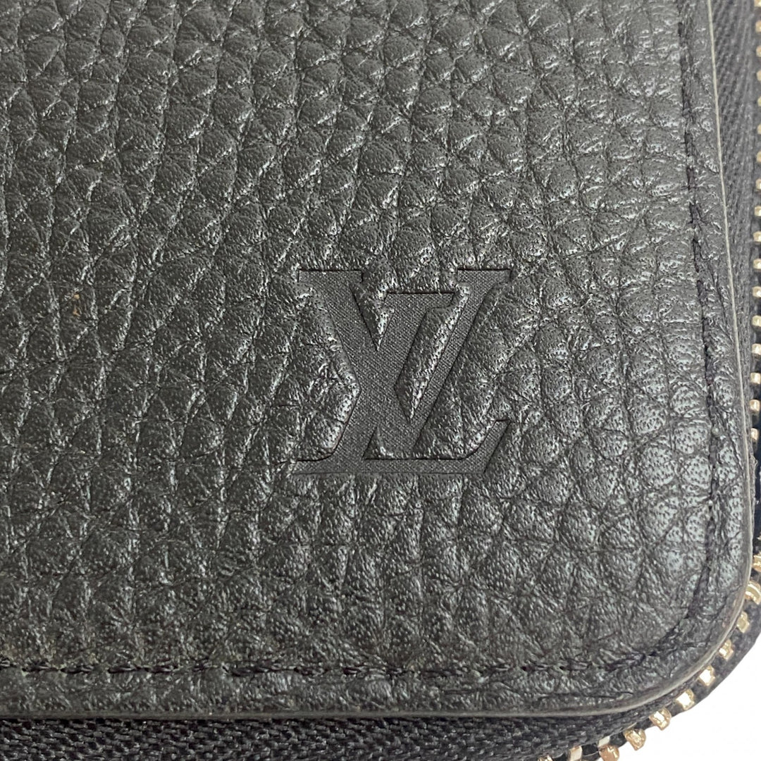 未使用 ルイヴィトン LOUIS VUITTON メンズ ジッピーウォレット ヴェルティカル ブラック M58412