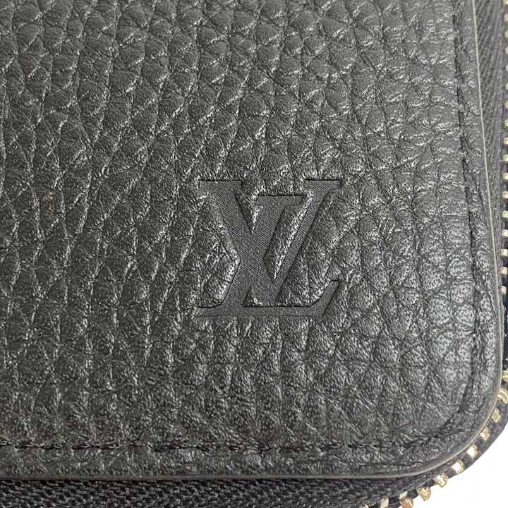 未使用 ルイヴィトン LOUIS VUITTON メンズ ジッピーウォレット ヴェルティカル ブラック M58412