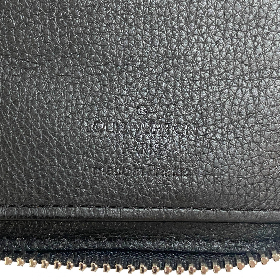 未使用 ルイヴィトン LOUIS VUITTON メンズ ジッピーウォレット ヴェルティカル ブラック M58412