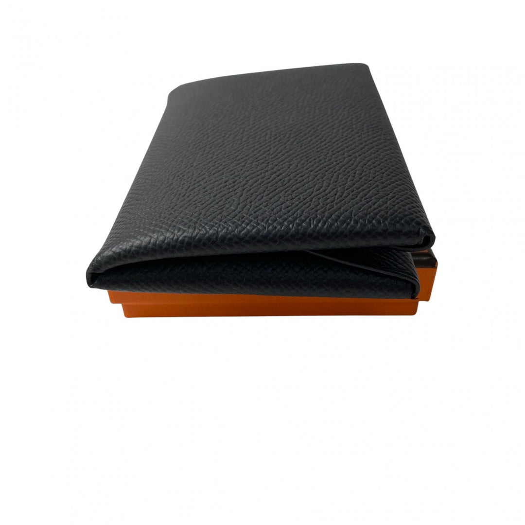 未使用 エルメス HERMES レディース ガルヴィデュオ コインケース 黒 エプソン B刻印