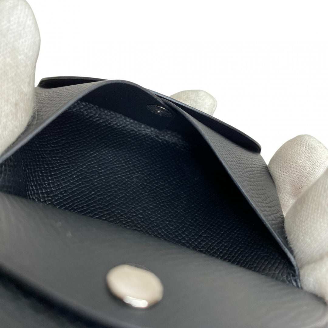 未使用 エルメス HERMES レディース ガルヴィデュオ コインケース 黒 エプソン B刻印