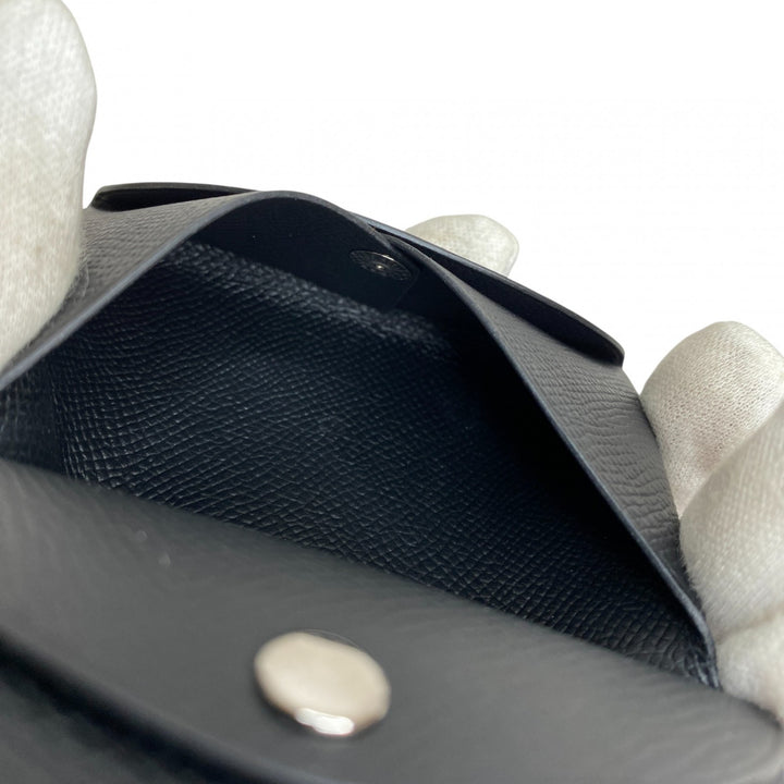 未使用 エルメス HERMES レディース ガルヴィデュオ コインケース 黒 エプソン B刻印