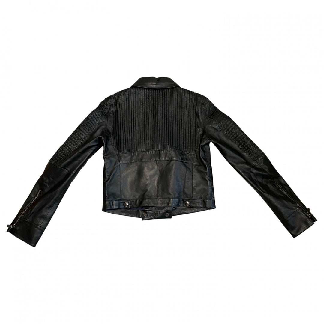 美品 セリーヌ CELINE レディース ラム レザー ライダースジャケット 40