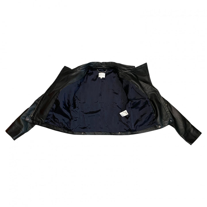 美品 セリーヌ CELINE レディース ラム レザー ライダースジャケット 40