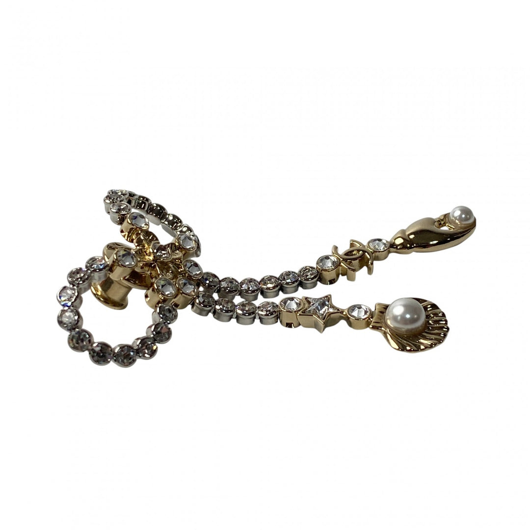 未使用 シャネル CHANEL レディース リボン ココマーク マリンモチーフ ピンブローチ ABE987 I25C