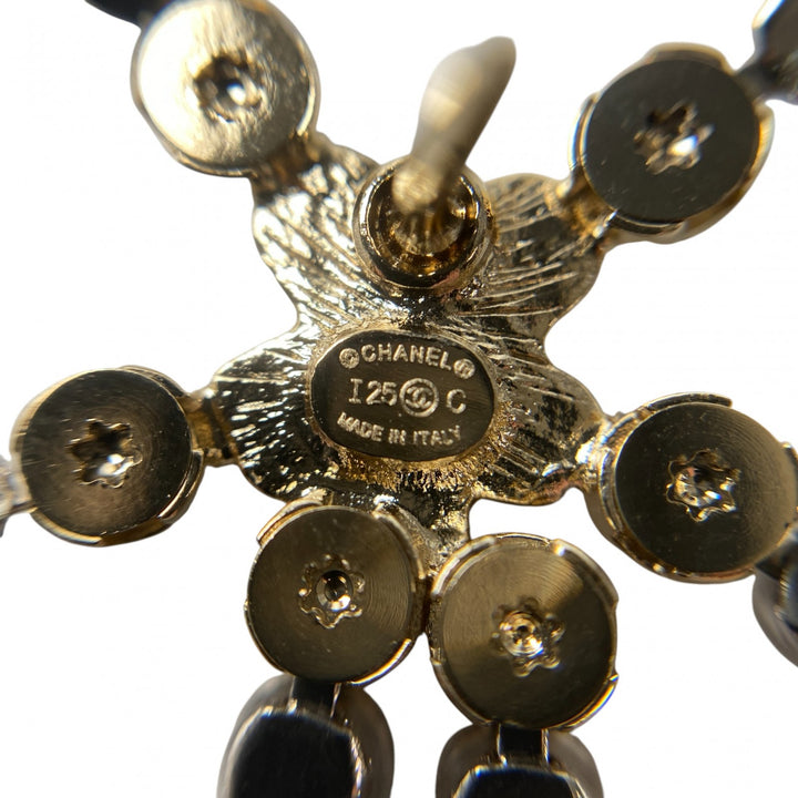 未使用 シャネル CHANEL レディース リボン ココマーク マリンモチーフ ピンブローチ ABE987 I25C