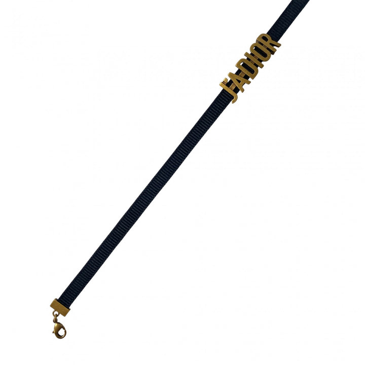 美品 ディオール J.A DIOR レディース チョーカー ゴールド ブラック