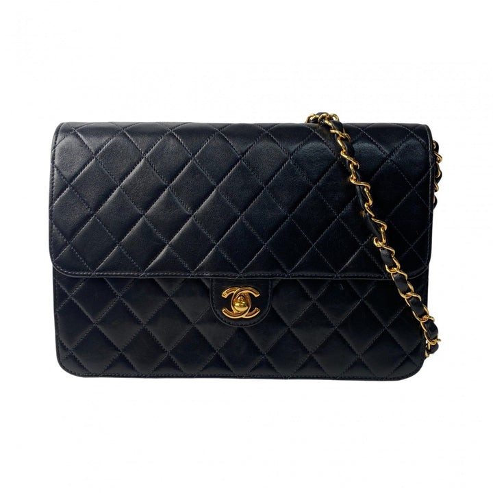 美品 シャネル CHANEL レディース マトラッセ ターンロック チェーンショルダーバッグ 7番台 斜めがけ クロスボディ