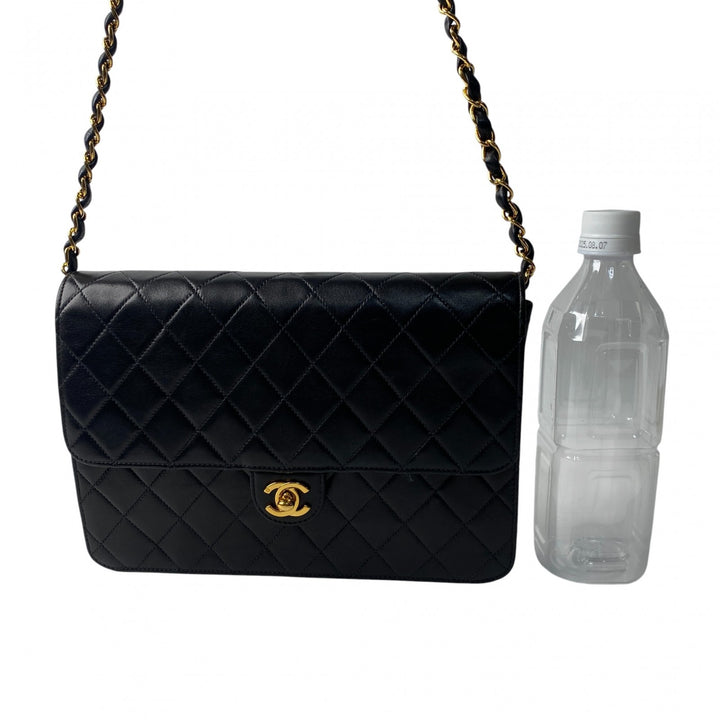 美品 シャネル CHANEL レディース マトラッセ ターンロック チェーンショルダーバッグ 7番台 斜めがけ クロスボディ