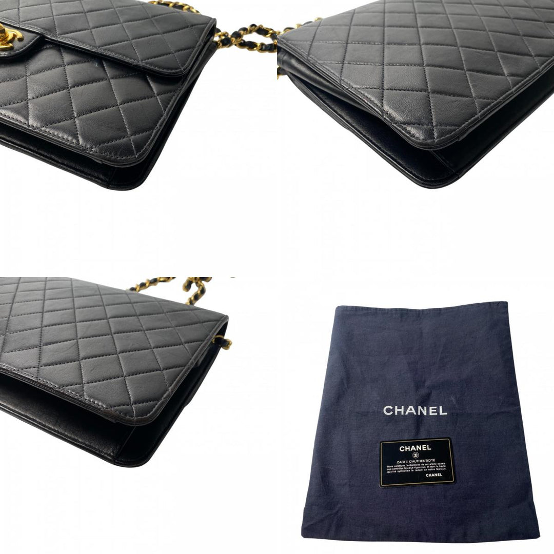 美品 シャネル CHANEL レディース マトラッセ ターンロック チェーンショルダーバッグ 7番台 斜めがけ クロスボディ