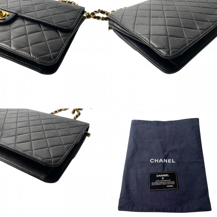 美品 シャネル CHANEL レディース マトラッセ ターンロック チェーンショルダーバッグ 7番台 斜めがけ クロスボディ