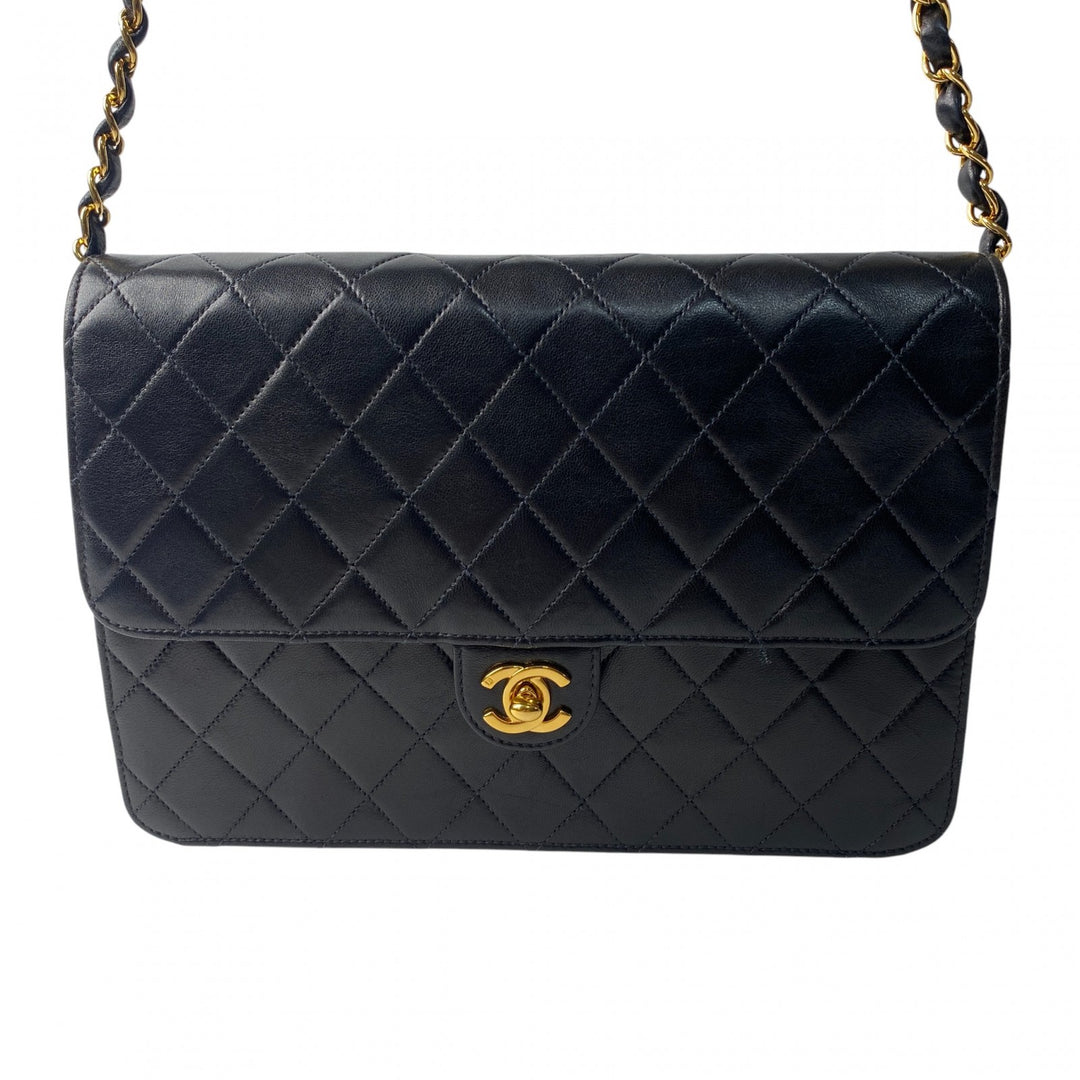 美品 シャネル CHANEL レディース マトラッセ ターンロック チェーンショルダーバッグ 7番台 斜めがけ クロスボディ