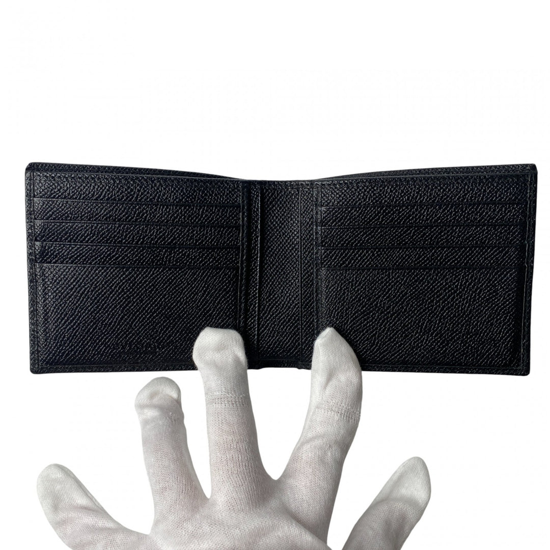 美品 ブルガリ BVLGARI メンズ 二つ折り財布 札入れ カード入れ