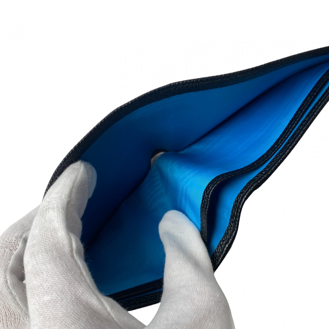 美品 ブルガリ BVLGARI メンズ 二つ折り財布 札入れ カード入れ