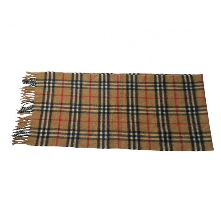 美品 バーバリー Burberry レディース ノバチェック柄 マフラー　カシミヤ