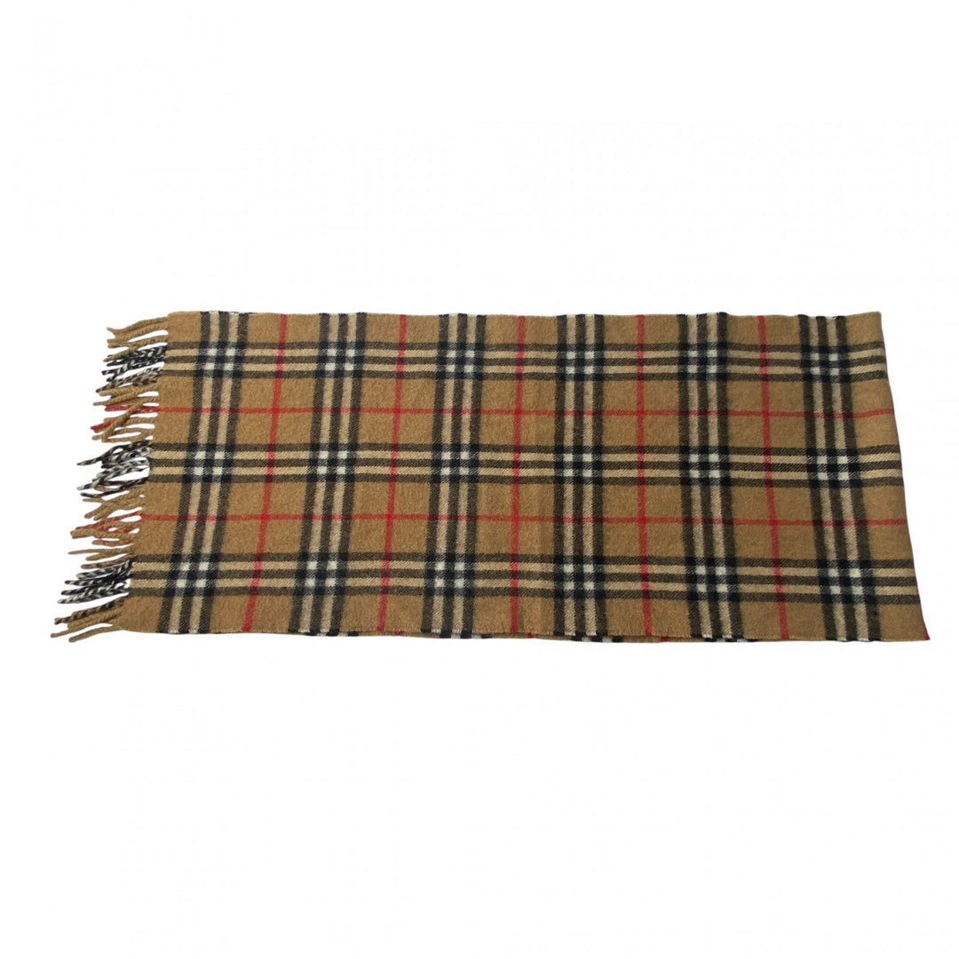 美品 バーバリー Burberry レディース ノバチェック柄 マフラー　カシミヤ