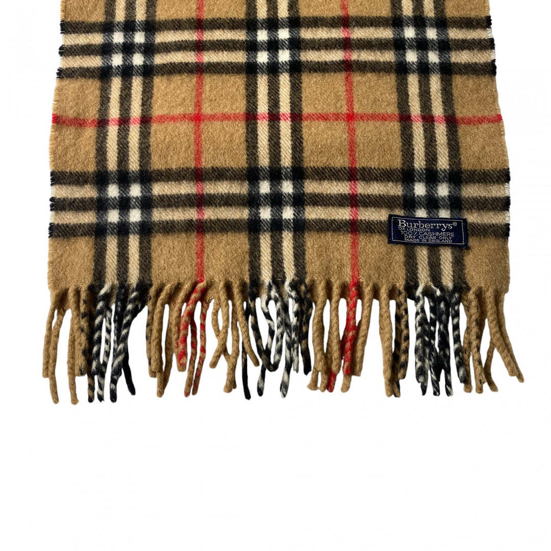 美品 バーバリー Burberry レディース ノバチェック柄 マフラー　カシミヤ