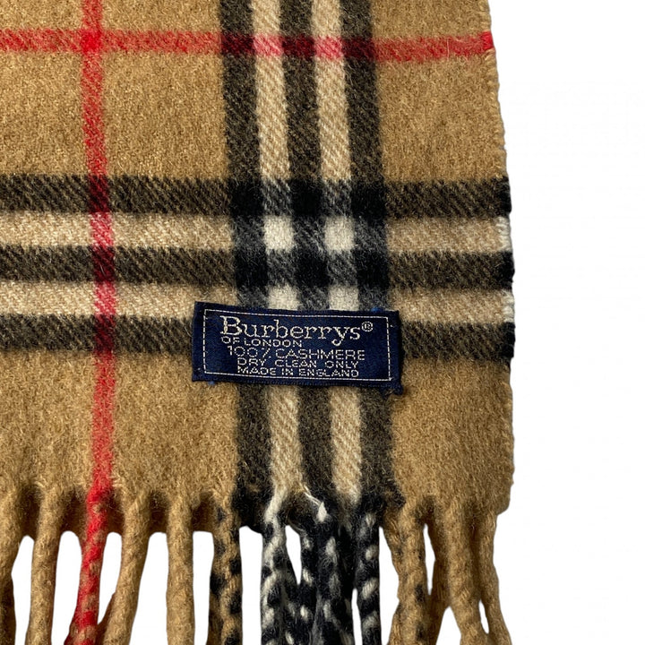 美品 バーバリー Burberry レディース ノバチェック柄 マフラー　カシミヤ