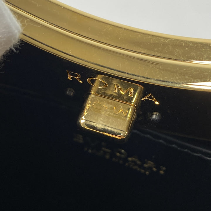 美品 ブルガリ BVLGARI レディース ローマ スモール トップハンドル 2way ハンドバッグ ショルダーバッグ