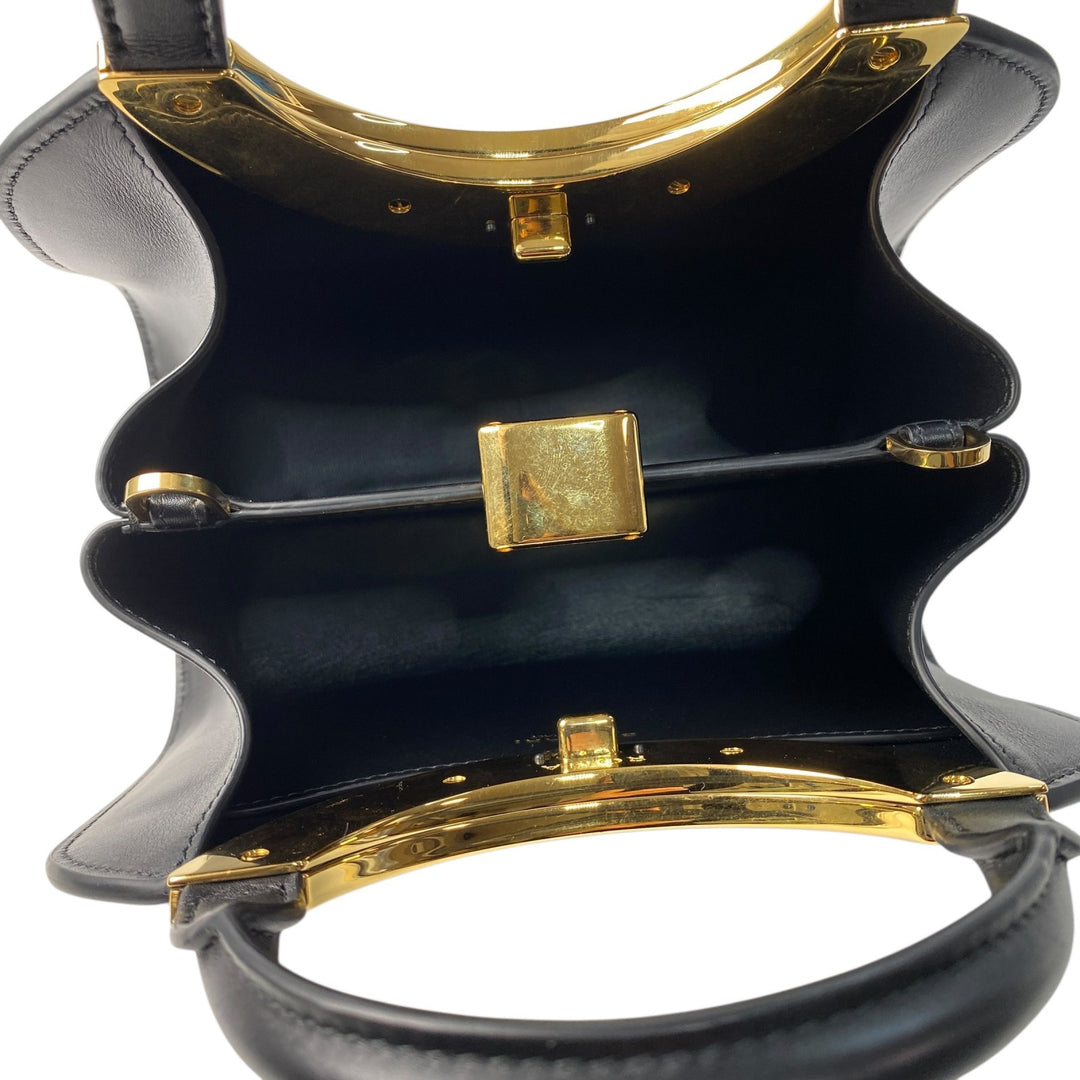 美品 ブルガリ BVLGARI レディース ローマ スモール トップハンドル 2way ハンドバッグ ショルダーバッグ