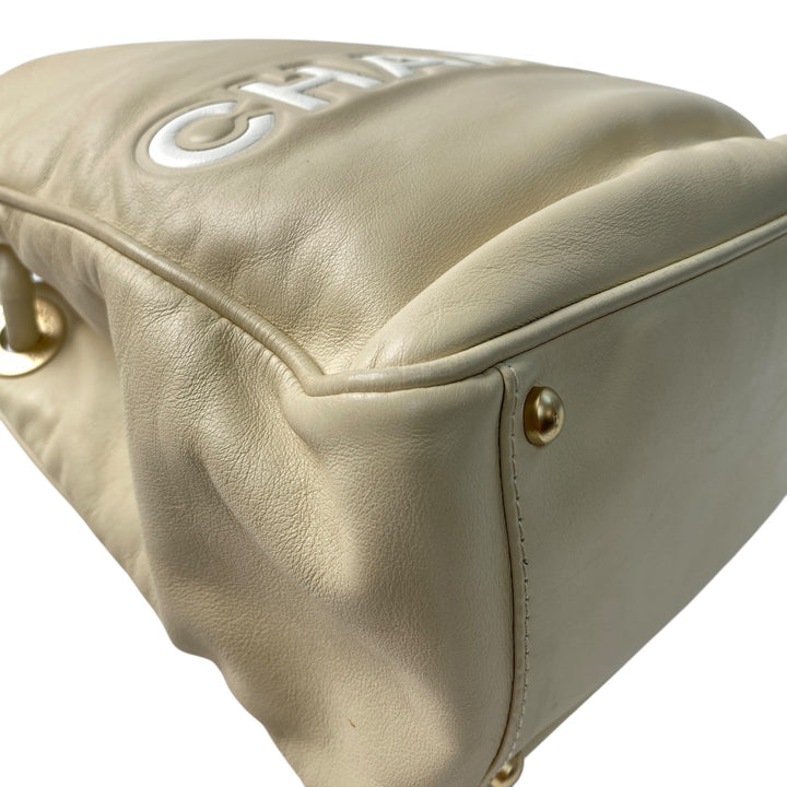 シャネル CHANEL レディース カメリア トートバッグ ラムスキン 7番 肩がけ