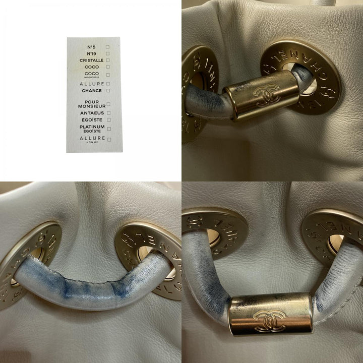 シャネル CHANEL レディース カメリア トートバッグ ラムスキン 7番 肩がけ